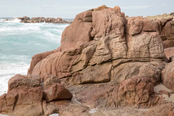 Rock Forcados Point Beach Costa Muerte Galicia España — Foto de Stock