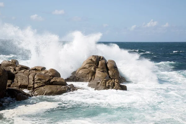 Barca Point, Muxia; Fisterra; Costa de la Muerte; Galiçya; İspanya