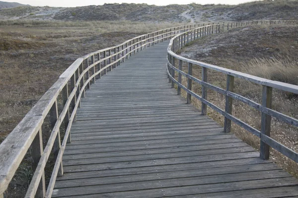 Pasarela Doninos Beach Ferrol España — Foto de Stock