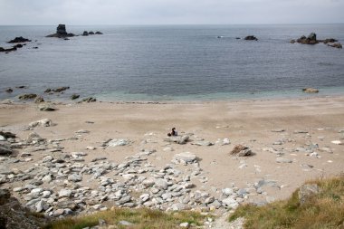 Galiçya 'daki Carro Plajı; İspanya