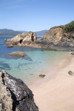 Santa Cristina Plajı, Espasante, Galiçya, İspanya