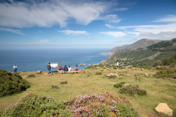 Touristen Aussichtspunkt Dorf Teixido Galizien Spanien — Stockfoto