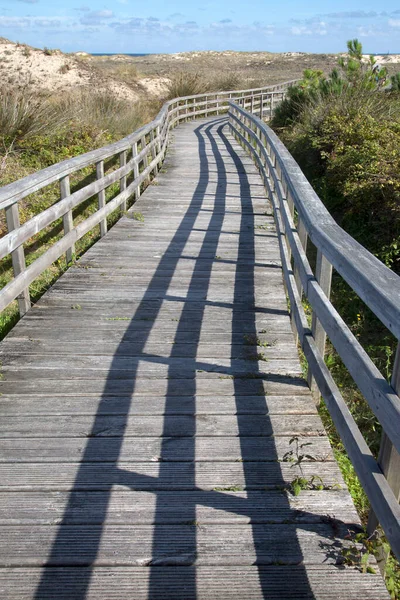 Sendero Playa Valdovino Galicia España — Foto de Stock