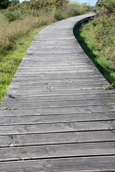 Footpath Valdovino Beach Galicia Spanyolország — Stock Fotó