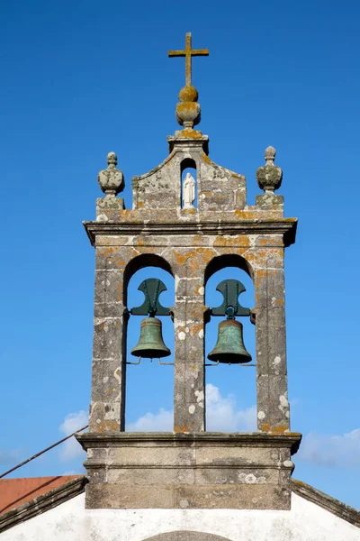 San Adrian Chapel Bell Tower Malpica Fisterra Costa Muerte Galiza — Fotografia de Stock