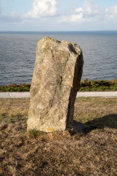 Malpica Ayakta Taş Fisterra Costa Muerte Galiçya Spanya — Stok fotoğraf