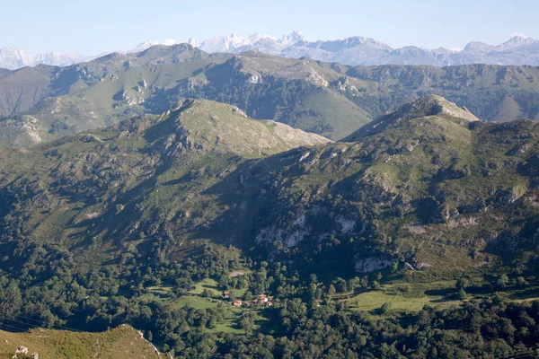 Picos Europa Mountains Från Alto Del Torno Austurias Spanien — Stockfoto
