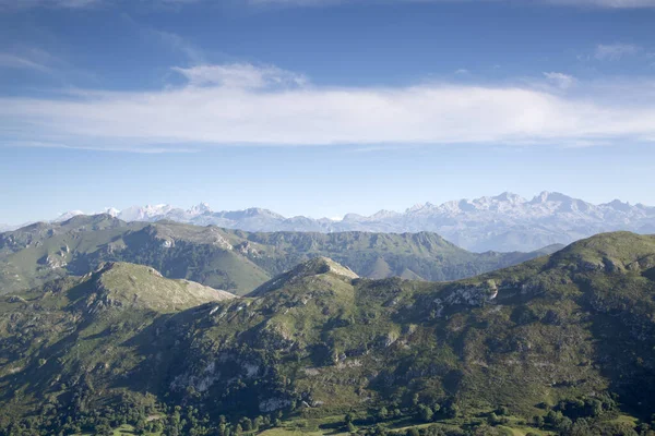Picos Europa Mountains Från Alto Del Torno Austurias Spanien — Stockfoto