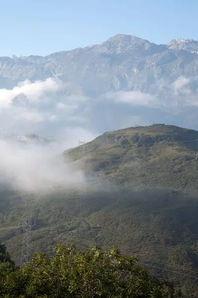 Över Picos Europa Från Escobal Austurias Spanien — Stockfoto