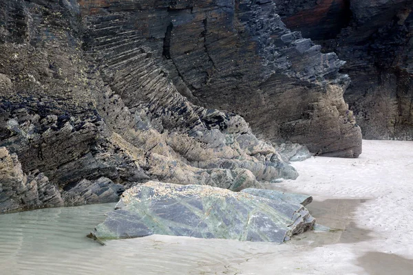 Falaises Cathedral Beach Galice Espagne — Photo