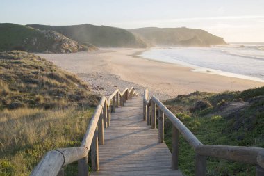 Amado Sahili 'ndeki merdiven; Algarve; Portekiz; Avrupa