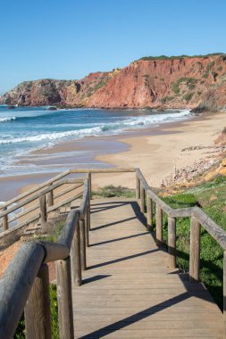 Amado Sahili 'ndeki merdiven; Algarve; Portekiz; Avrupa