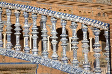 Plaza de Espana Meydanı; Sevilla; İspanya