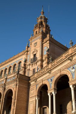 Plaza de Espana Meydanı; Sevilla; İspanya