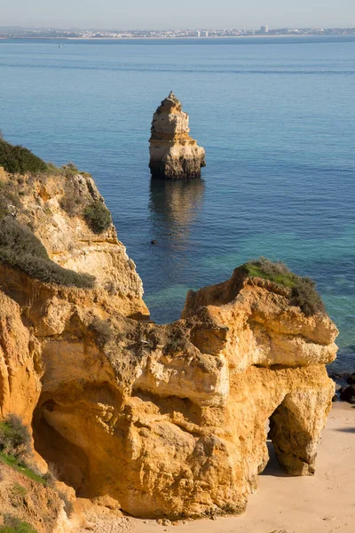 Falaise Camilo Beach Lagos Algarve Portugal — Photo