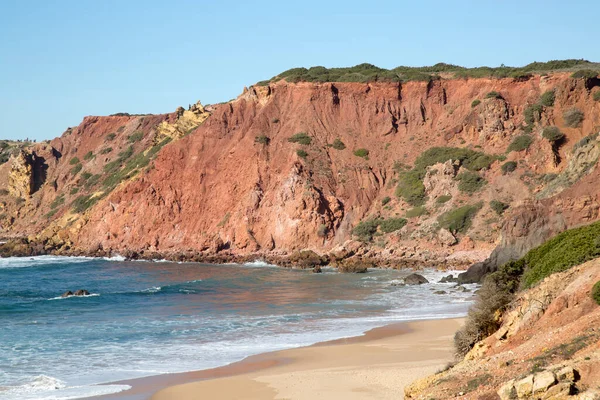 Plaża Amado Algarve Portugalia Europa — Zdjęcie stockowe