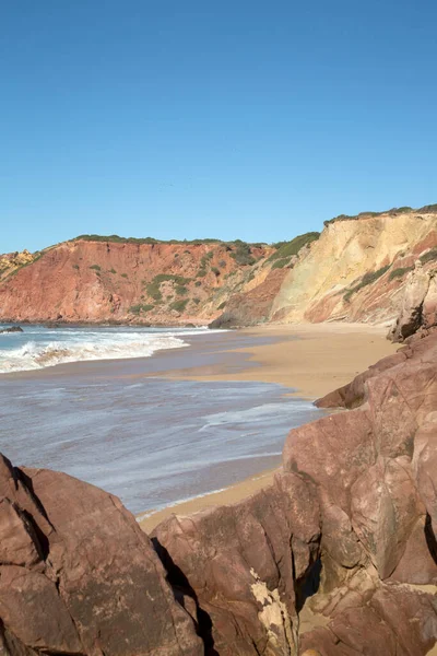 Amado Beach Algarve Portugal Europe — Stock Photo, Image