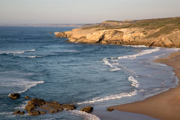 Klipp Strand Monte Clerigo Alentejano Portugal Europa – stockfoto