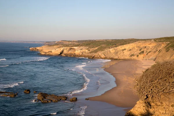 Cliff Beach Monte Clerigo Alentejano Portugal Europa — Stockfoto