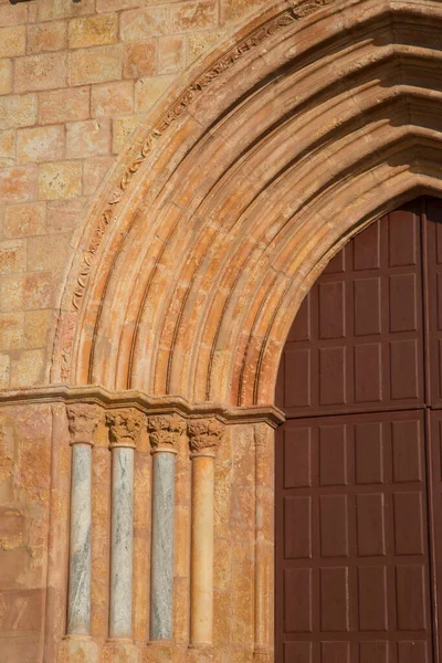 Katedral Kapısı Silves Algarve Portekiz — Stok fotoğraf