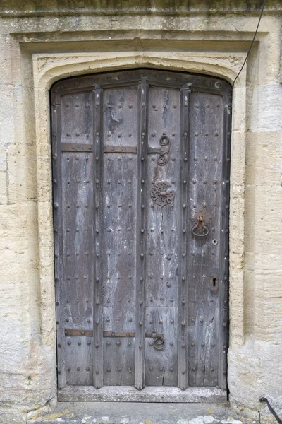 Parish Church Door Burford Engeland Verenigd Koninkrijk — Stockfoto