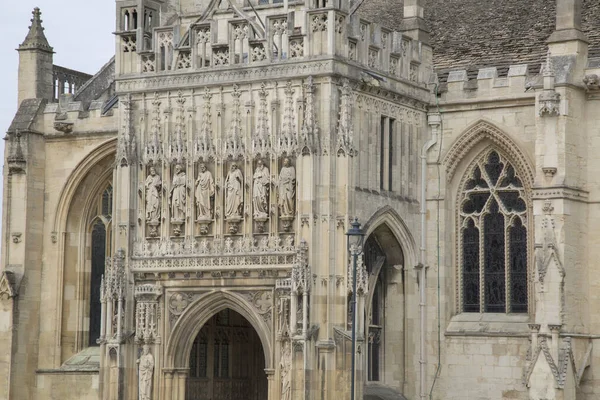 Entrada Catedral Gloucester Inglaterra Reino Unido — Fotografia de Stock