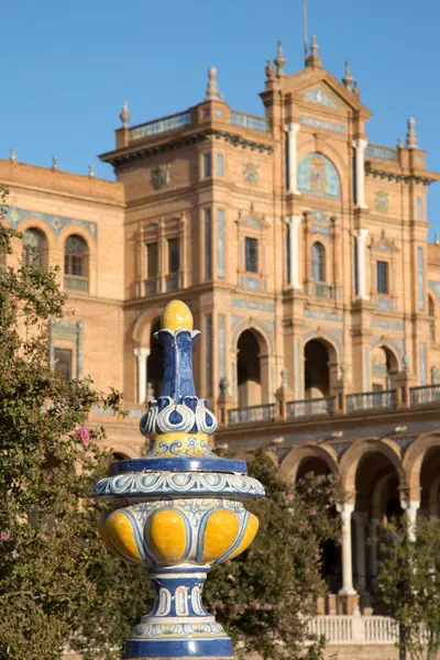 Plaza Espana Meydanı Sevilla Spanya — Stok fotoğraf