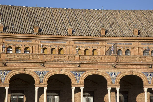 Plaza Espana Platz Sevilla Spanien — Stockfoto