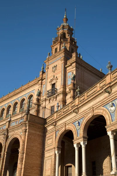Plaza Espana Sevilla Spanje — Stockfoto