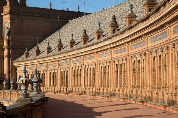 Praça Plaza Espana Sevilha Espanha — Fotografia de Stock