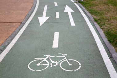 Bisiklet Sembollü Bisiklet Yolu
