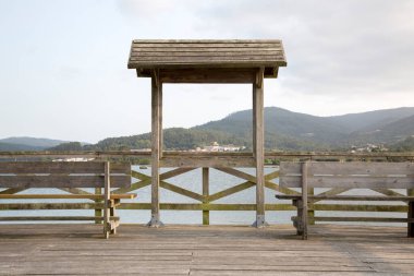 Riverside İskele Yolu, Noia, Galiçya, İspanya