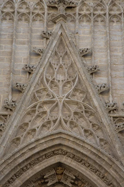 Cathedral Facade Sevilha Espanha — Fotografia de Stock