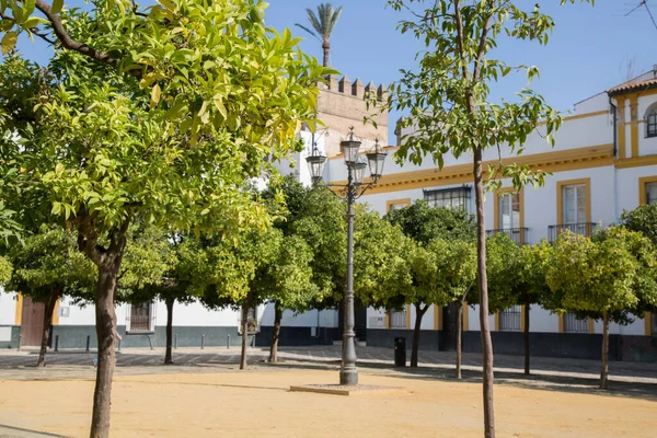 Pátio Banderas Square Sevilha Espanha — Fotografia de Stock