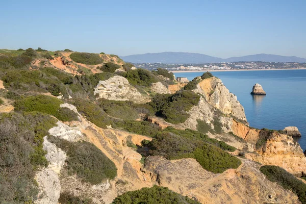 Stranden Camilo Lagos Algarve Portugal — Stockfoto