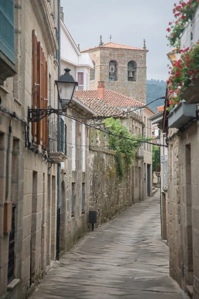 Empty Street Allariz Orense Galicja Hiszpania — Zdjęcie stockowe