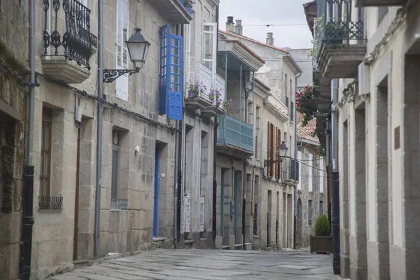 Empty Street Allariz Orense Galicia España —  Fotos de Stock