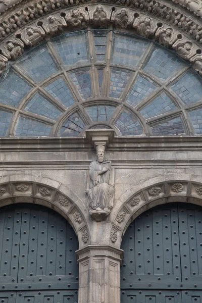 Fasada Katedry Orense Galicja Hiszpania — Zdjęcie stockowe