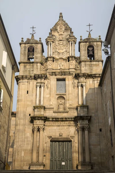 Facciata Della Chiesa Santa Maria Mayor Orense Galizia Spagna — Foto Stock