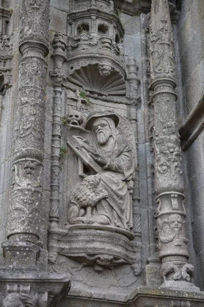 Entrada Catedral Pontevedra Galiza Espanha — Fotografia de Stock