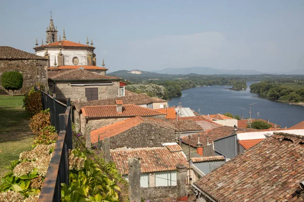 Kathedrale Und Dorf Tui Galicien Spanien — Stockfoto