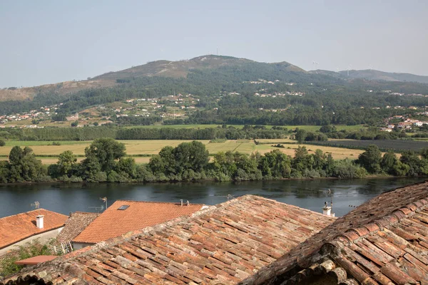 Village River Minho Looking Portugal Tui Galicia Spain — Stock Photo, Image