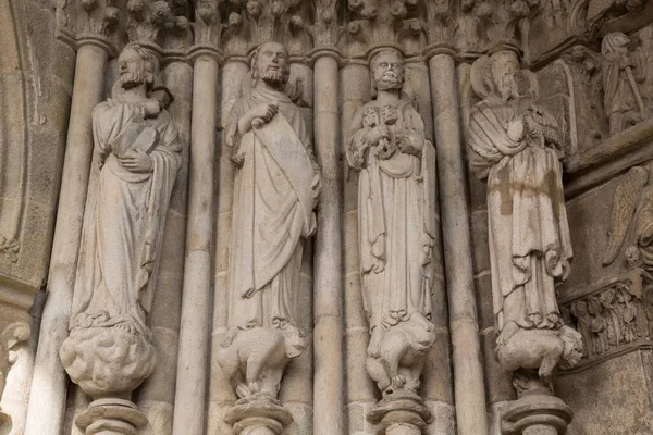 Ingresso Della Cattedrale Tui Galizia Spagna — Foto Stock