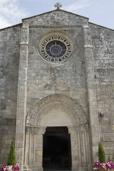 Santa Maria Church Baiona Galicia 西班牙 — 图库照片