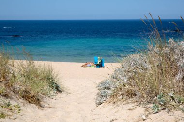 Queiruga Plajı; Galiçya; İspanya