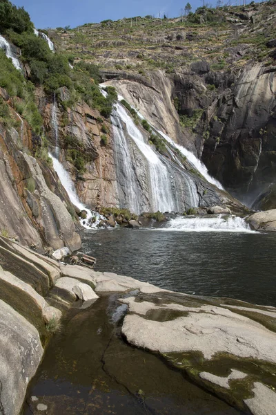 Cachoeira Ezaro Coruna Galiza Espanha — Fotografia de Stock