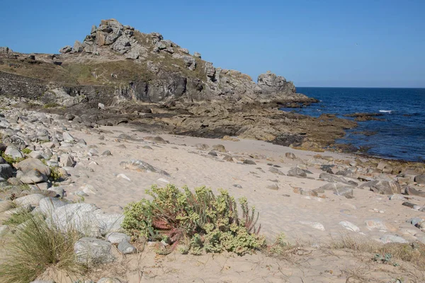 Strand Castro Barona Galicien Spanien — Stockfoto