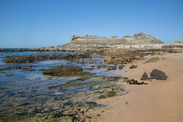 Stranden Castro Barona Galicien Spanien — Stockfoto