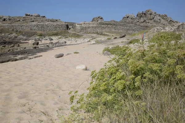 Plaża Castro Barona Galicja Hiszpania — Zdjęcie stockowe