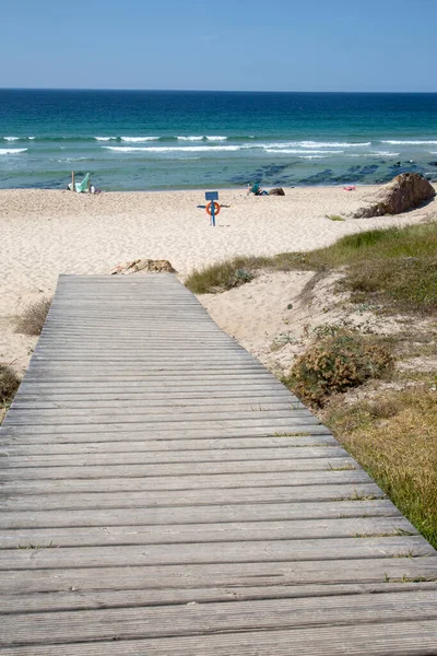 Stranden Furnas Xuno Galicien Spanien — Stockfoto